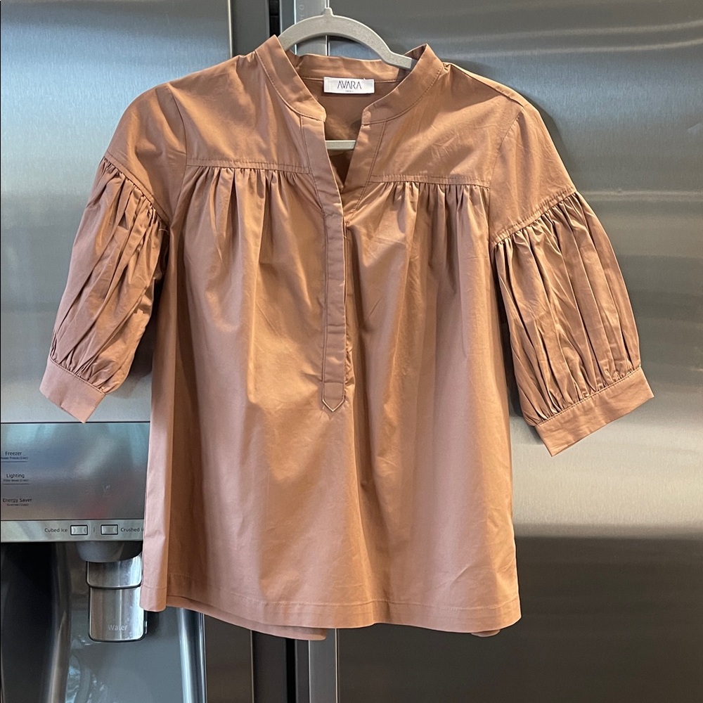 AVARA Women's Tan Blouse
